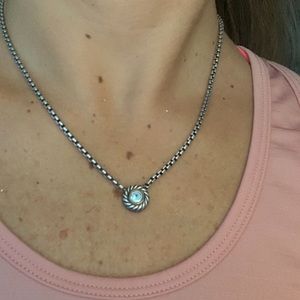 David Yurman sterling silver cookie necklace